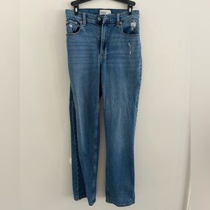 Abercrombie and fitch straight high rise